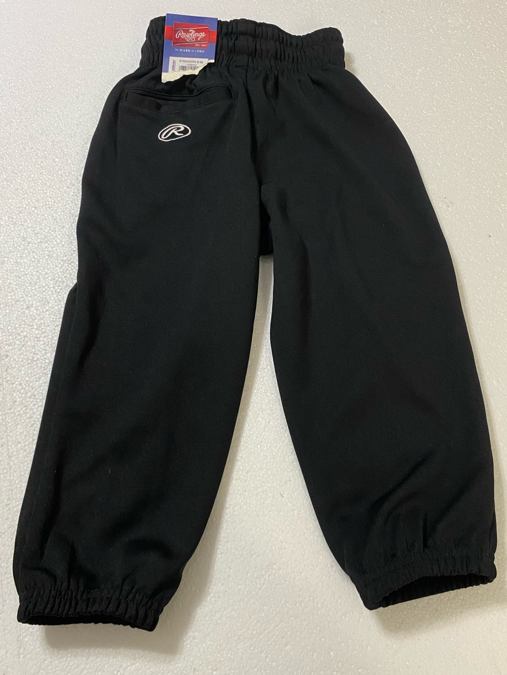 NWT - Rawlings 2xs youth elastic waist baseball pants